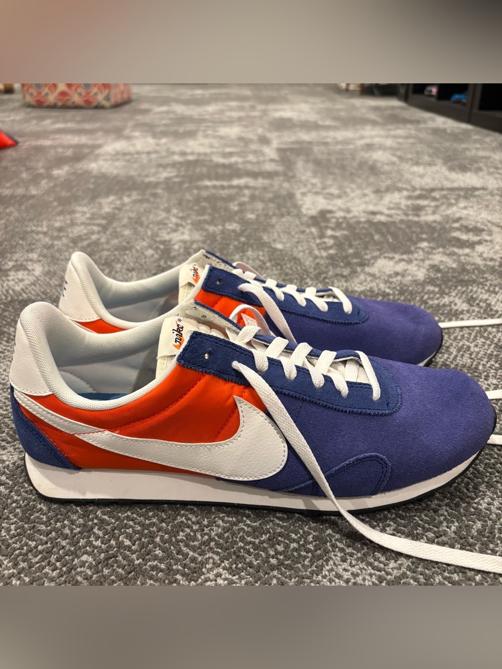 Nike Pre Montreal 17 Blue Orange Knicks Shoes Mens U.S. 12
